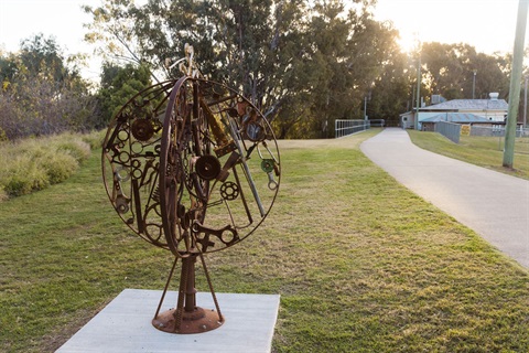 Paul Fairweather Sculpture taken by Goondiwindi Region 