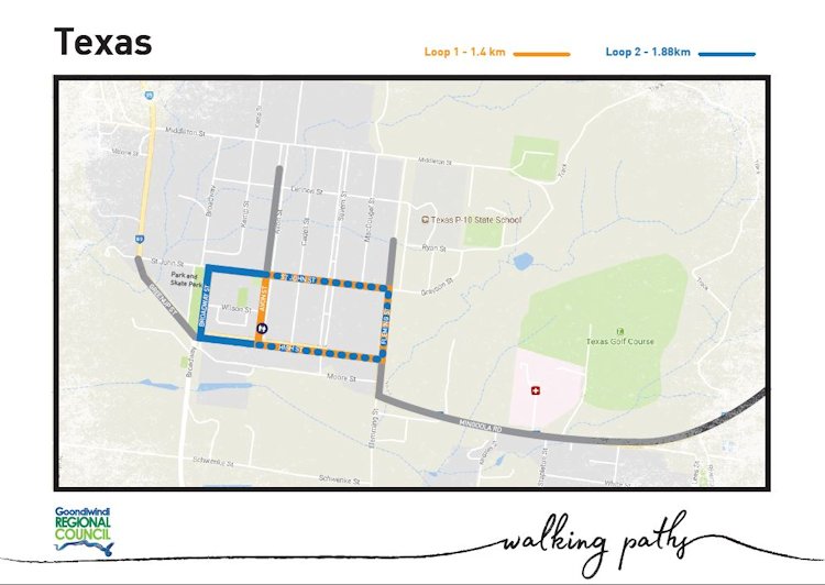 Texas Walkway Map