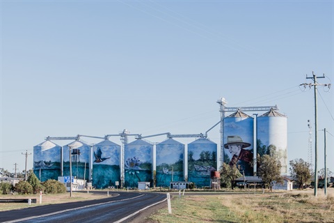 Yelarbon Silos taken by Rachel Walker 