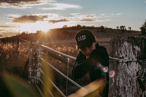 kid kids hat boy sunset paddock Goondiwindi Cotton cap - taken by Paulina Eaborn.jpg